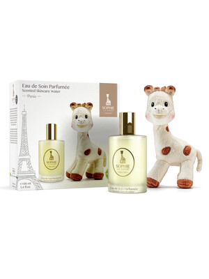 Sophie la Girafe Scented Skincare Water 100ml Gift Set with Plush Toy